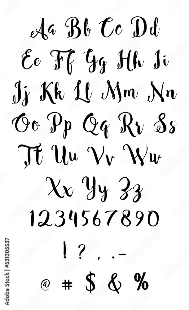 Black Sweet alphabet set vector, alphabet set silhouette vector