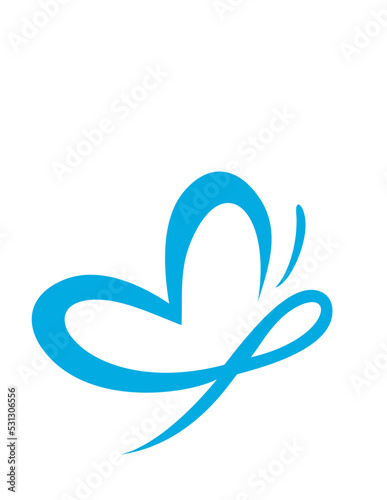 blue butterfly logo