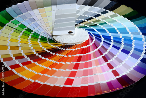 Color catalog for paints and powder coatings