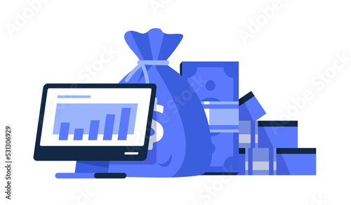 Investment and Analysis Money Profits,Profitable investment, funding Financial consulting, savings