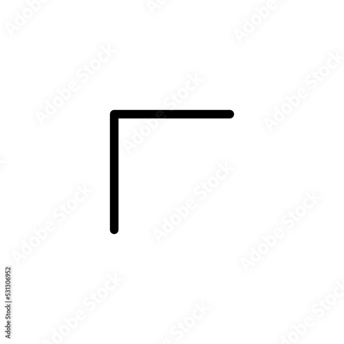 Arrow sign symbol line icon suitable for any purpose