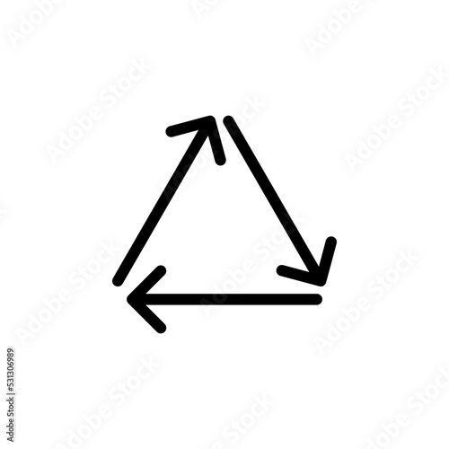 Arrow sign symbol line icon suitable for any purpose