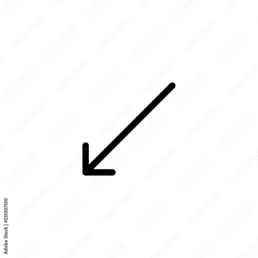 Arrow sign symbol line icon suitable for any purpose Arrow sign symbol line icon suitable for any purpose