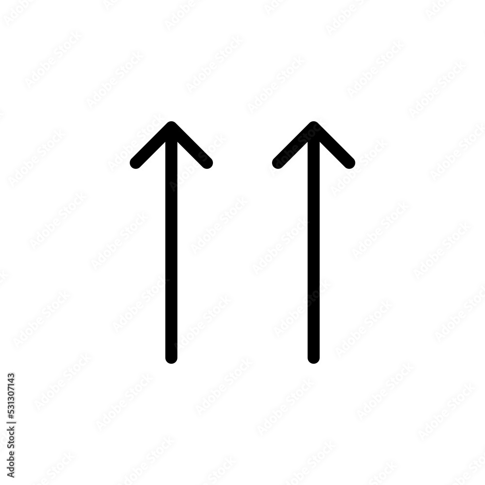 Arrow sign symbol line icon suitable for any purpose Arrow sign symbol line icon suitable for any purpose