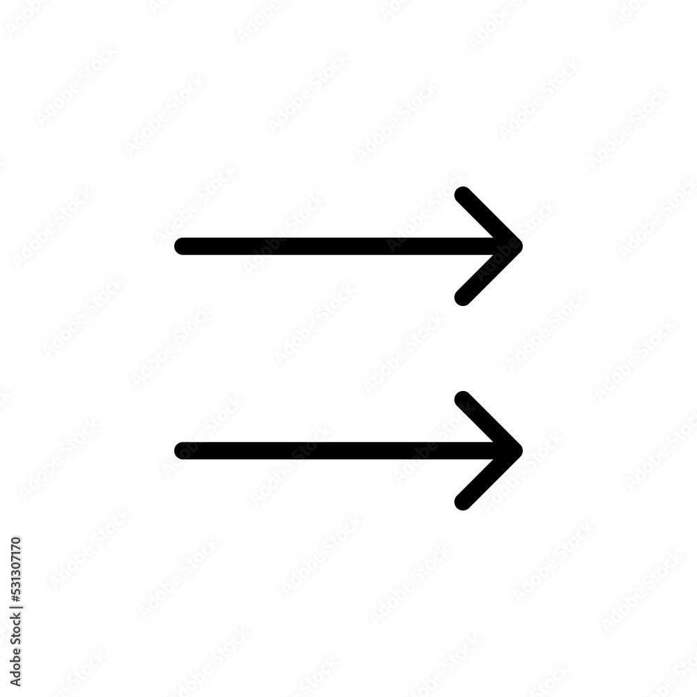 Arrow sign symbol line icon suitable for any purpose Arrow sign symbol line icon suitable for any purpose