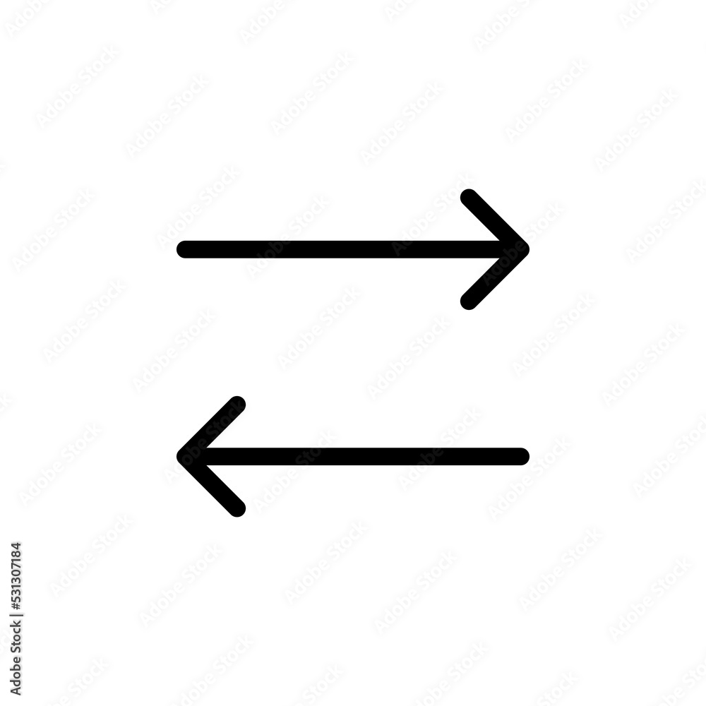 Arrow sign symbol line icon suitable for any purpose Arrow sign symbol line icon suitable for any purpose