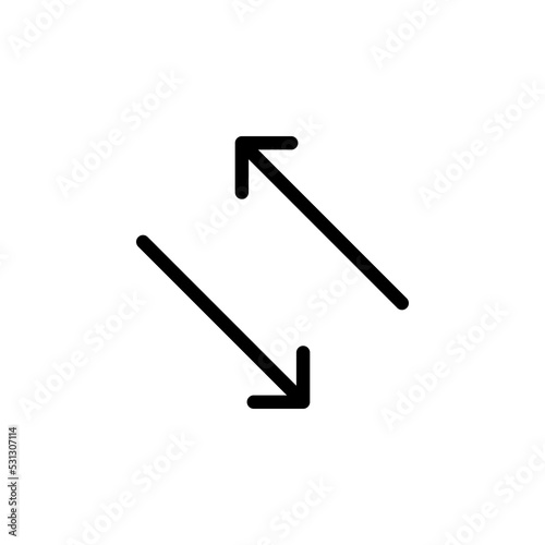 Arrow sign symbol line icon suitable for any purpose
