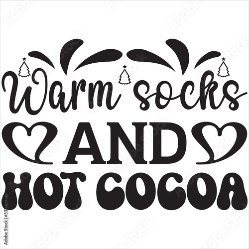Warm socks and hot cocoa photo