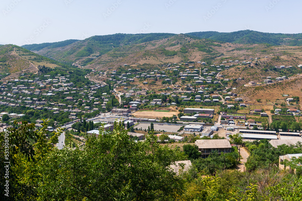 View of Koghb village from above, Armenia 