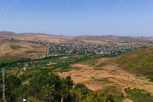 View of Berdavan village from above  Armenia 