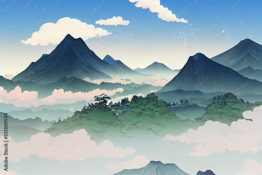 HD anime mountain road wallpapers | Peakpx