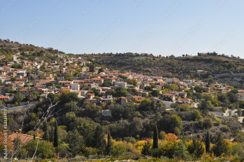The beautiful village of Arminou in the province of Paphos, in Cyprus