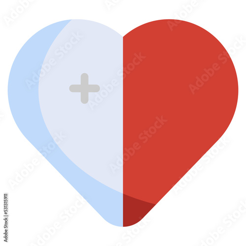 MALTA flat icon,linear,outline,graphic,illustration