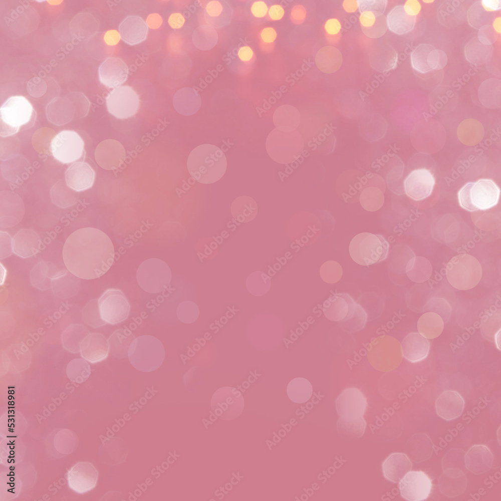 Beautiful pink bokeh background perfect for Party, Anniversary, Birthdays, Festive, Holiday,  Valentines Day or Wedding Invitations. Free space for text.