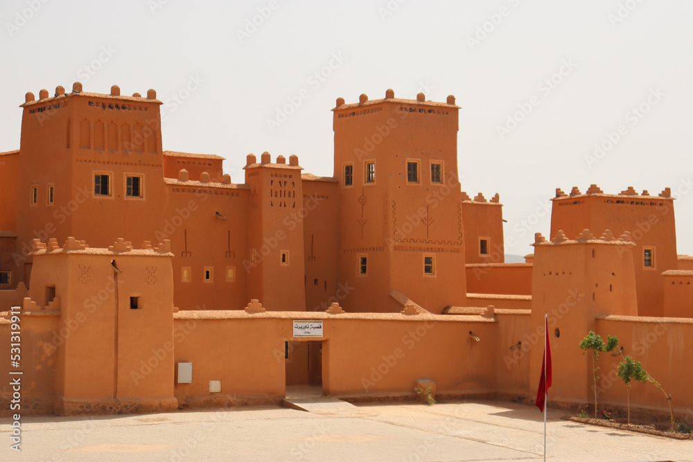 Taourirt Kasbah, adobe castle located in Ouarzazate (Morocco)