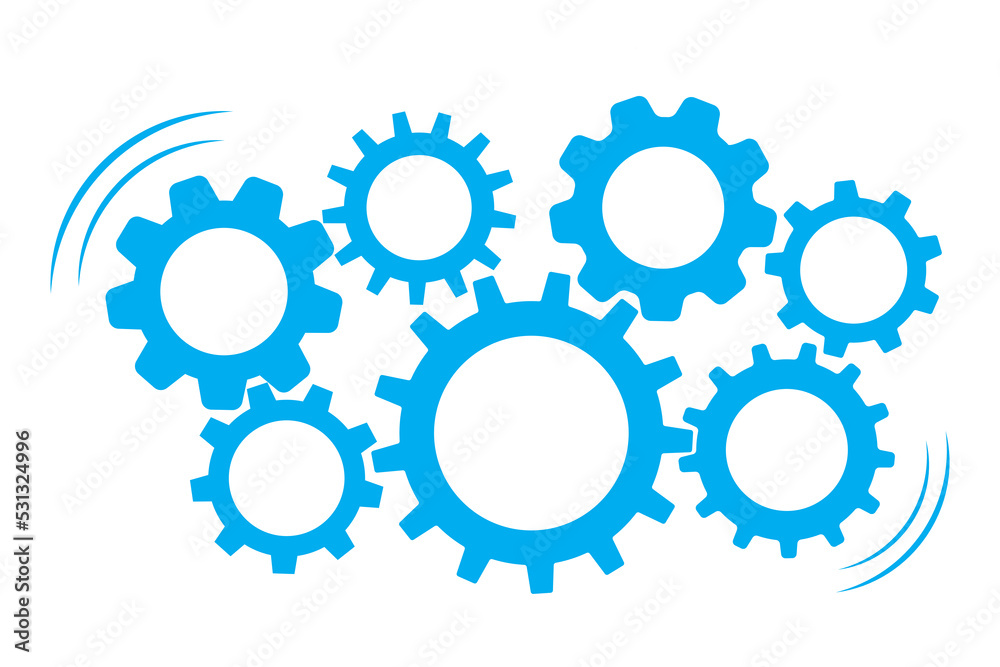 Cogwheels in the machinery and teamwork concept - 3d rendering Cogwheels in the machinery and teamwork concept - 3d rendering