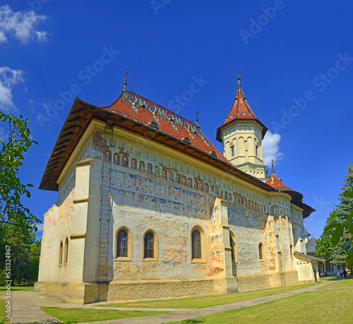 Saint John the New Monastery with The Church of Saint George, a Romanian Orthodox monastery in Suceava, Romania. UNESCO World Heritage Site photo