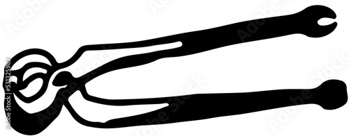 cabinetmaker's and carpenter's tools carpenter’s pincers (nippers) in vector