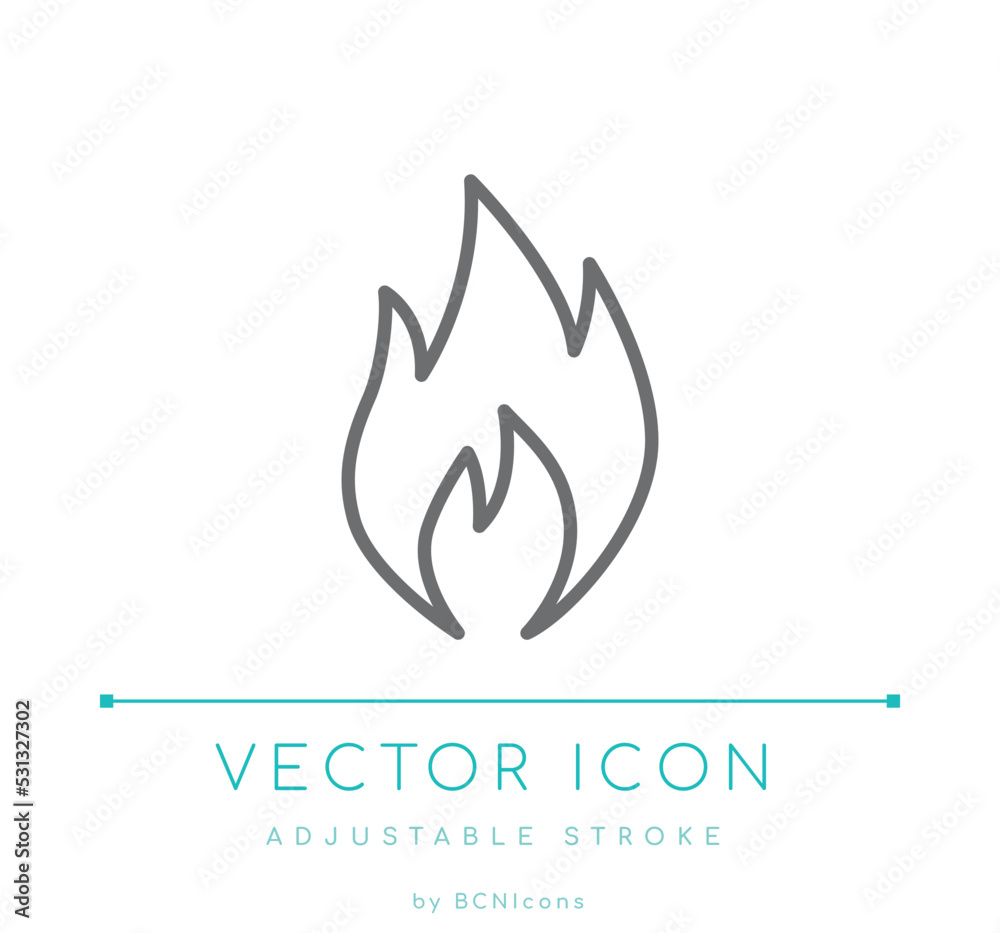 Obraz premium Flame Line icon