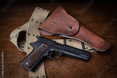 pistol and holster 