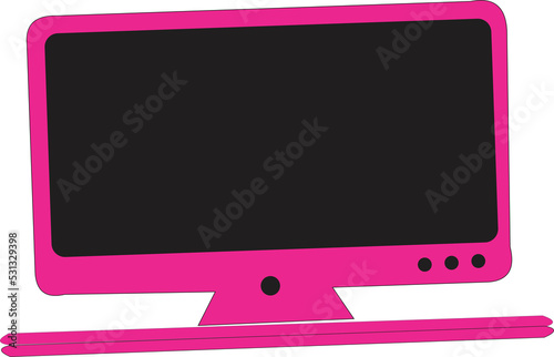 Pink notebook. Pc