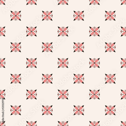 Vector seamless decorative ethnic pattern colorful geometric.American indian motifs. Design for background,carpet,wallpaper,clothing,wrapping,Batik,fabric,pillow,Vector illustration.embroidery style.