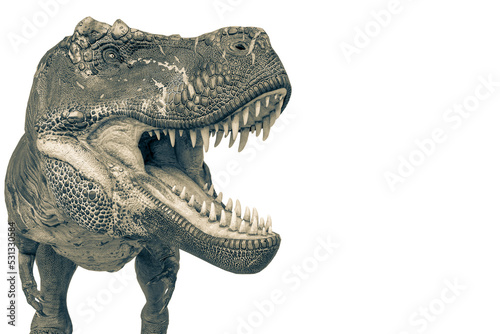 tyrannosaurus rex with copy space