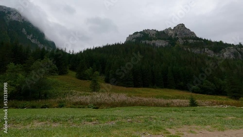 Koscieliska is valley in Poland, in Tatra Mountains, Western Tatras, Poland. It stretches from village of Kiry, about 9 km, right up to main ridge of Tatras. Half way up is Ornak mountain refuge photo