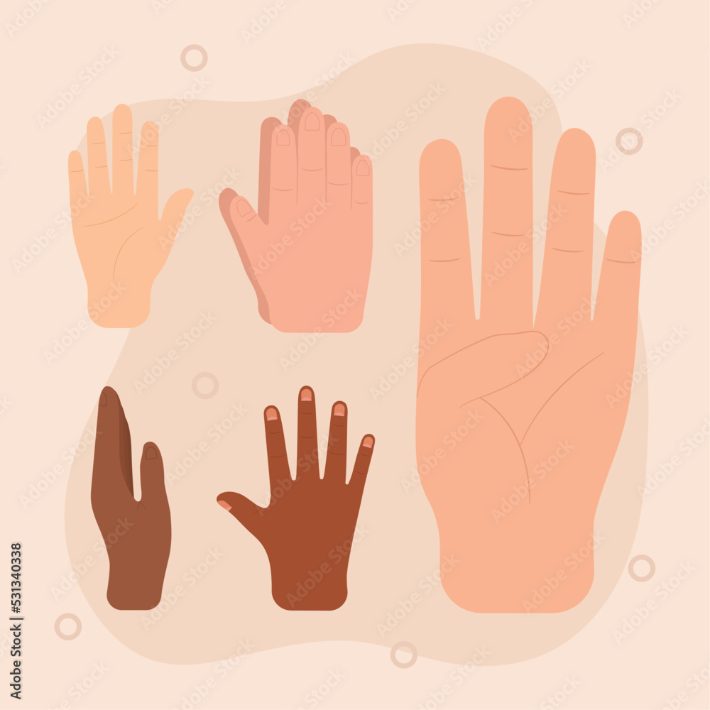 Fototapeta premium hand gesture set