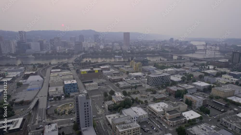Portland Oregon in Wildfire Smoke Portland Oregon in Wildfire Smoke