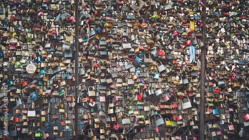 Background with the padlocks of hope