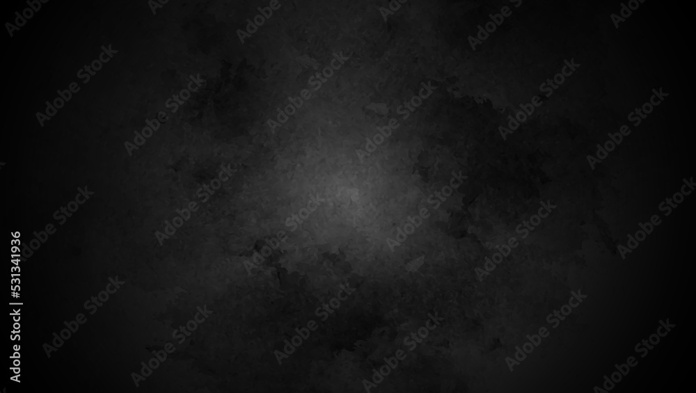 Seamless vector black concrete texture. Stone wall background.