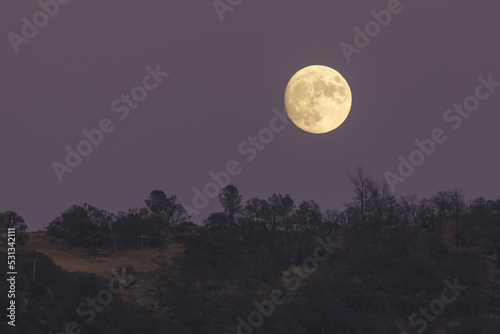 Full Moon From Paradise, California photo