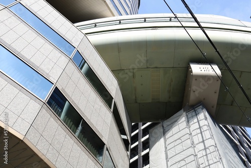 Wallpaper Mural Osaka Prefecture, Japan. September 2022.A highway passing through the TKP Gate Tower Building. Torontodigital.ca
