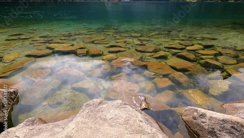 Morskie Oko (Sea Eye) is largest and fourth-deepest lake in Tatra Mountains. It is located deep within Tatra National Park, Poland, in Rybi Potok (Fish Brook) Valley, at base of Mieguszowiecki Summits photo