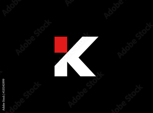 Free Download Bold Black and Red K Logo for Modern Companies - GFXLoad