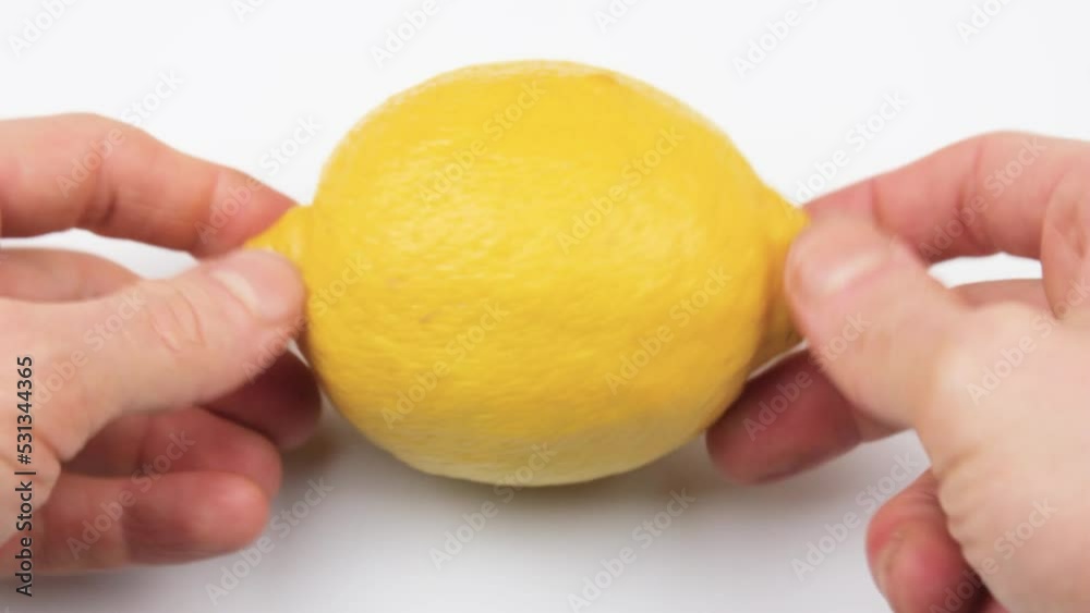 Fresh natural lemon isolated on white background. Fresh natural lemon isolated on white background.
