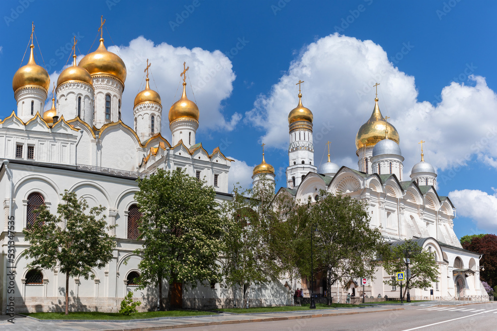  Cathedrals and Bell Tower of Moscow Kremlin