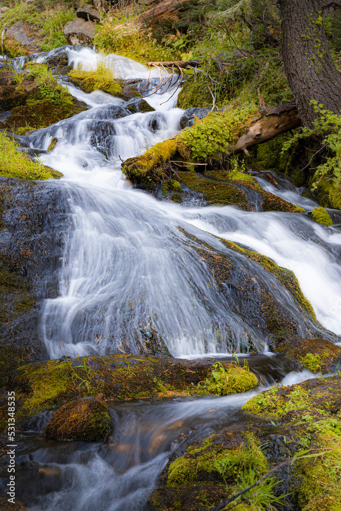 Lower Hat Creek Falls in Lassen Volcanic National Park