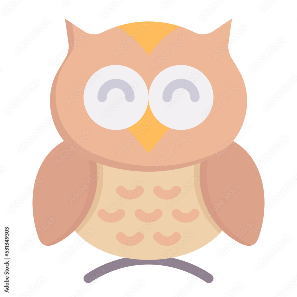 owl flat icon