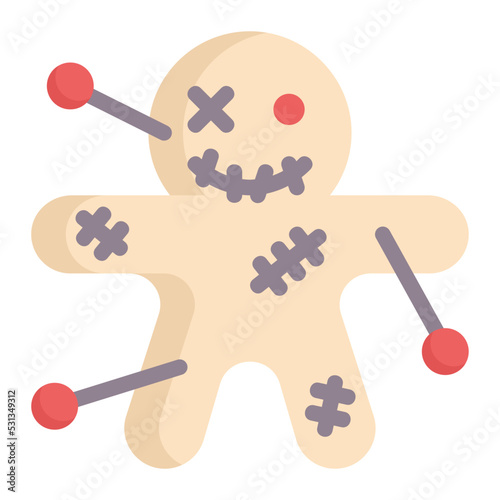 voodoo flat icon