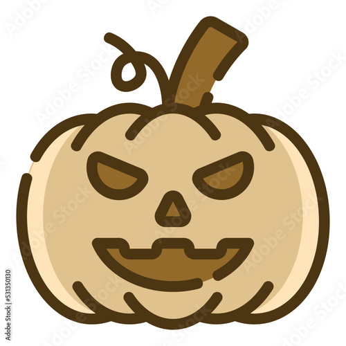 pumpkin two tone icon