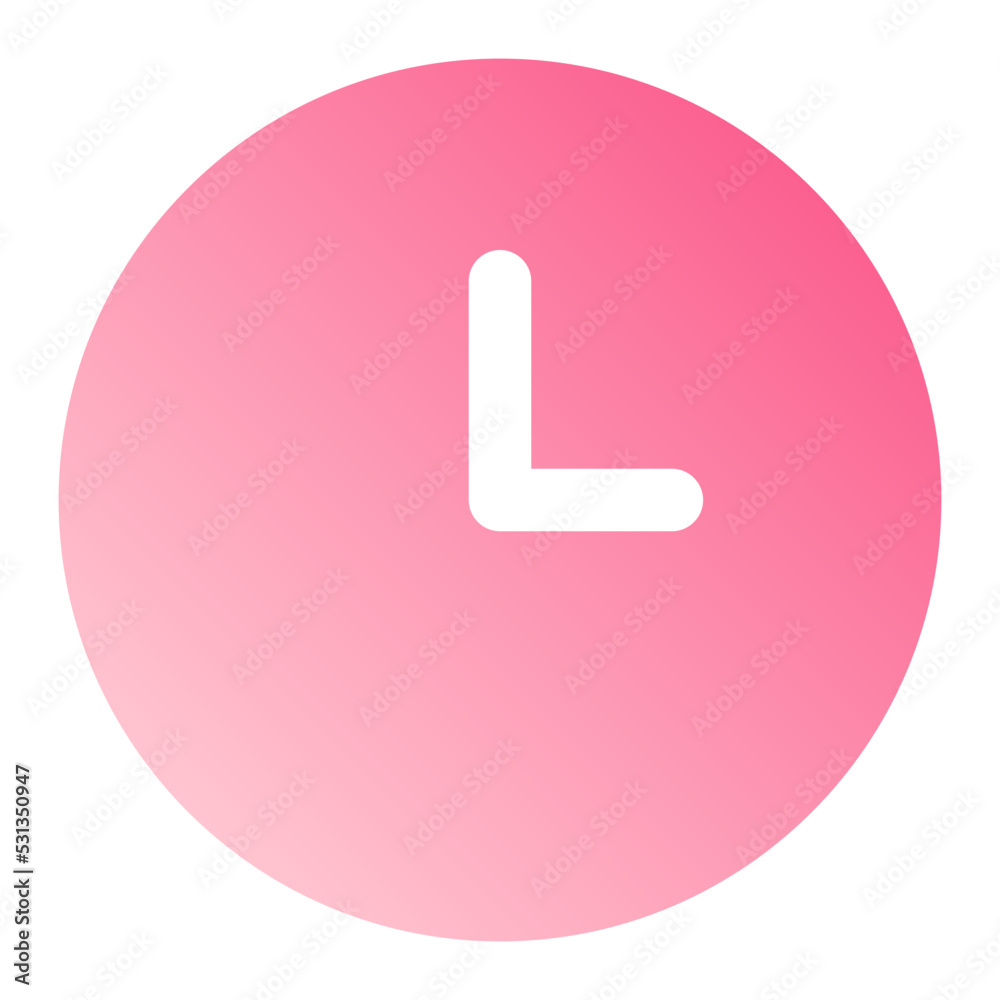 clock gradient icon clock gradient icon