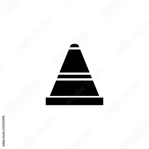 Graphic flat cone icon for your design and website
