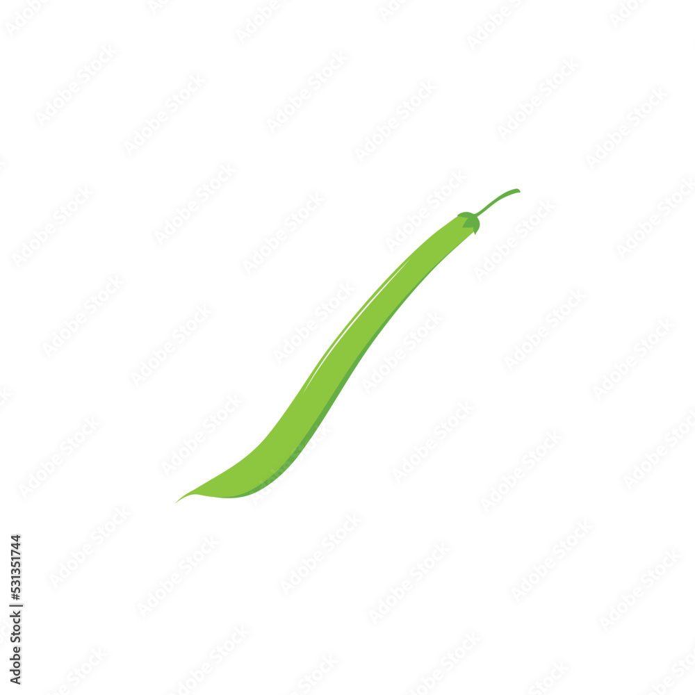 Green beans illustration template Green beans illustration template