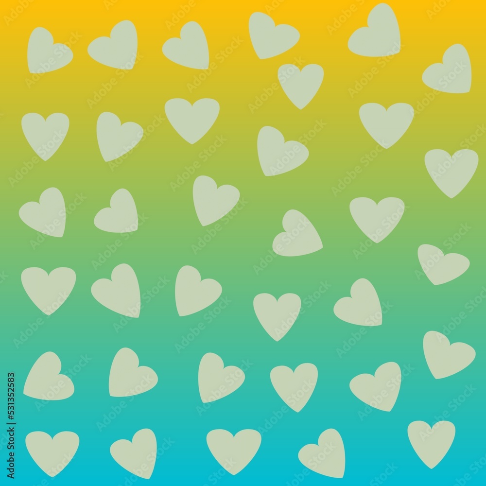 heart shape pattern on soft gradient color pink, green, blue, green, yellow, purple, grey, white, orange for mobile them, wallpaper, or background heart shape pattern on soft gradient color pink, green, blue, green, yellow, purple, grey, white, orange for mobile them, wallpaper, or background