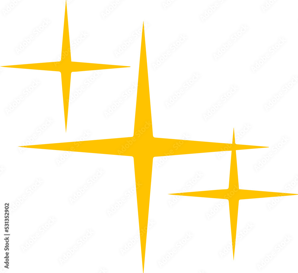 Flat sparkling star icon illustration
Flat sparkling star icon illustration
