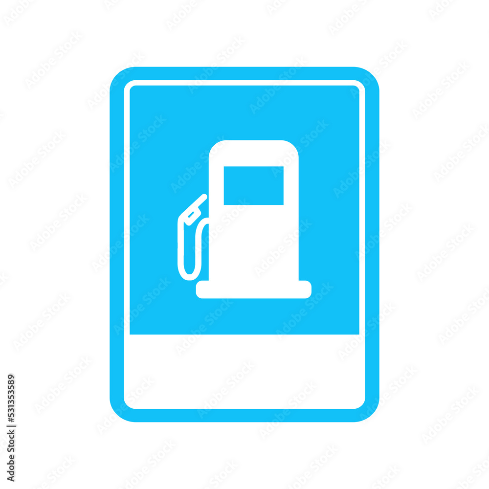 vector illustration of a gas station filling sign. vector illustration of a gas station filling sign.