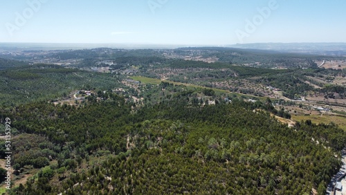 Drone shot over Portugal countryside © Filipe