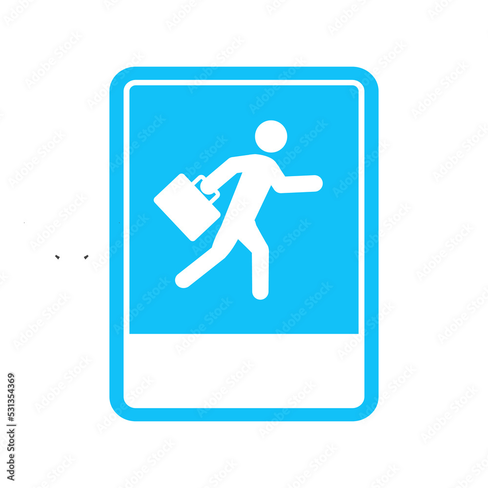 vector illustration of employee entrance and exit signs. vector illustration of employee entrance and exit signs.